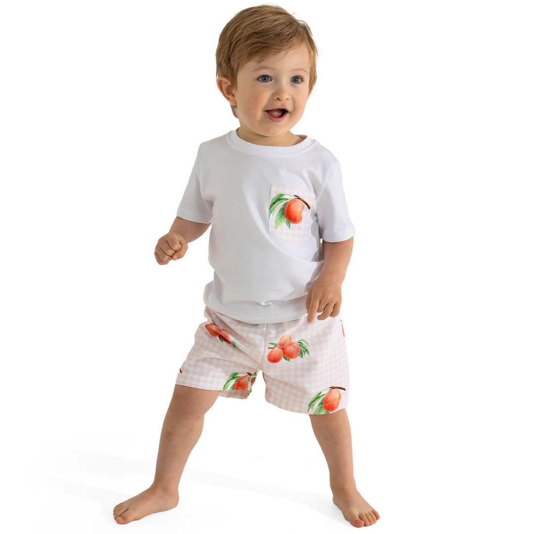 SS25 Meia Pata Boys Peaches Swim Shorts