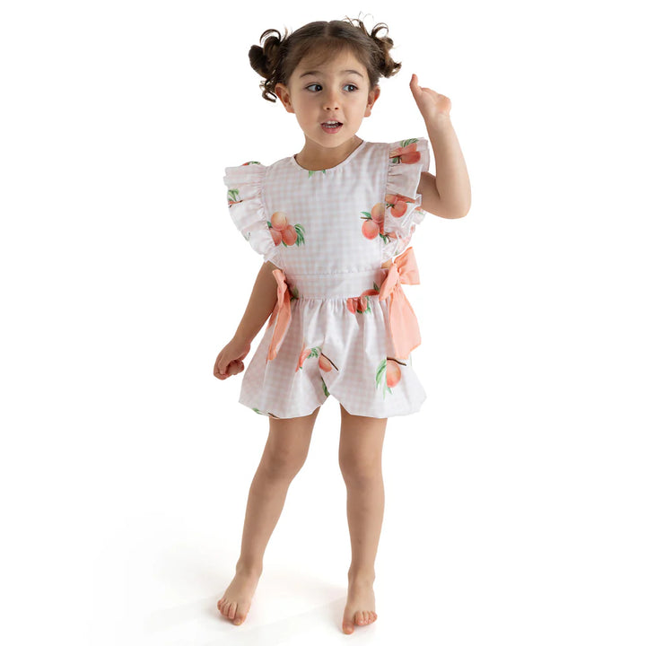 SS25 Meia Pata Girls Peaches Playsuit