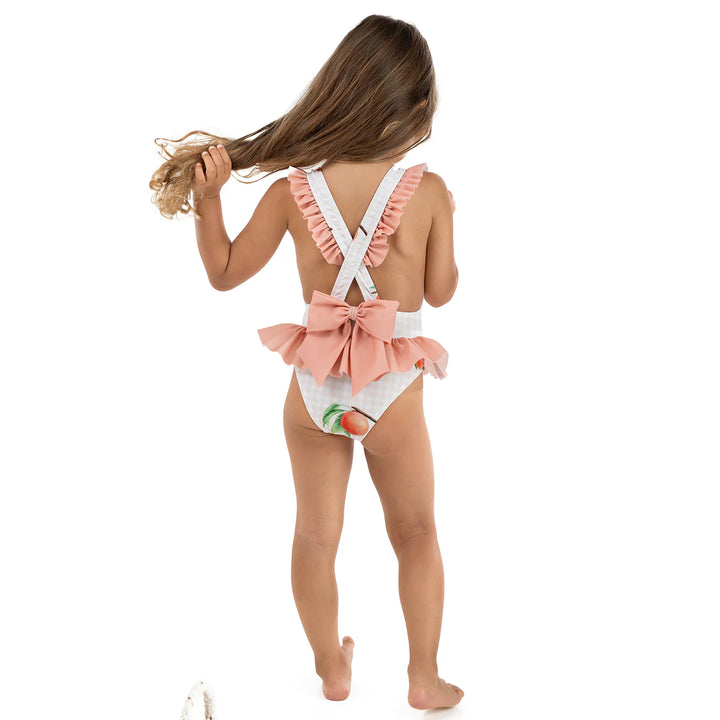 SS25 Meia Pata Girls Peaches Ravello Swimming Costume