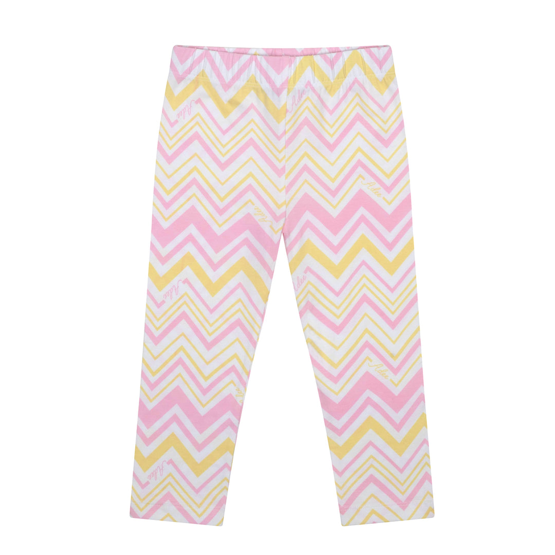 SS24 A Dee Girls Lexy Chevron Chic Broderie-Anglaise Leggings Set