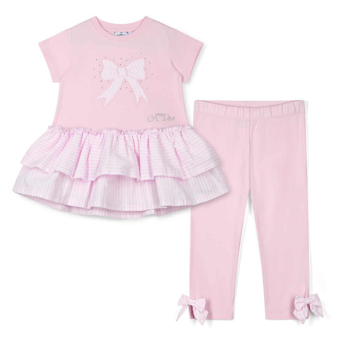 SS25 A Dee Cecilia Bow Frill Leggings Set