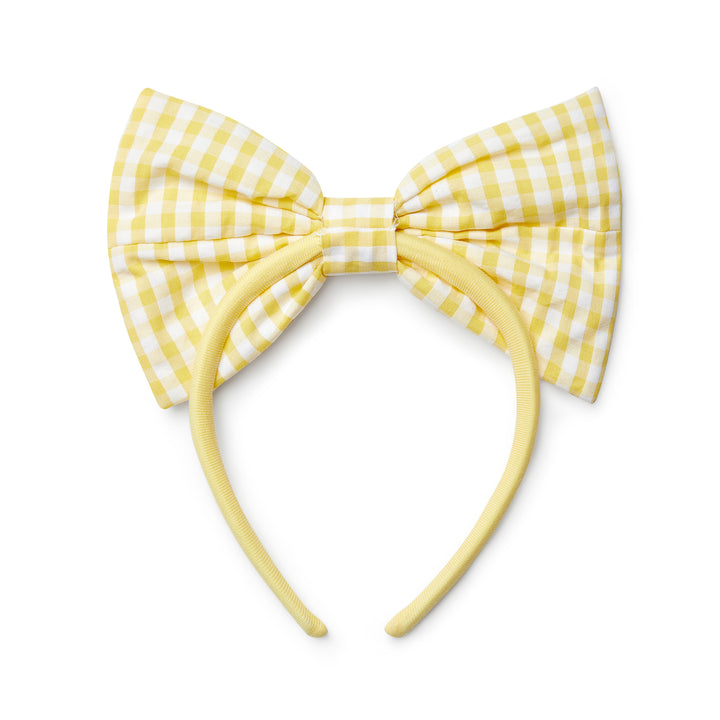 SS25 A Dee Ducile Lemon Check Headband