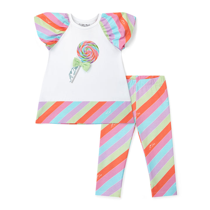 SS25 A Dee Eva Stripe Lollipop Leggings Set