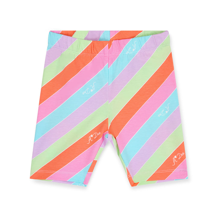 SS25 A Dee Ellie Green Stripe Cycle Short Set