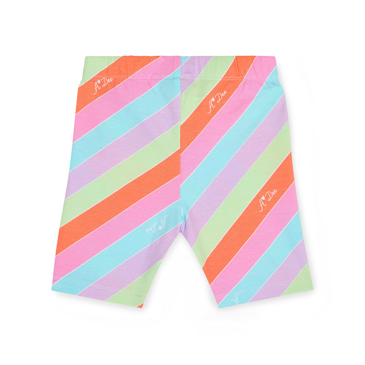 SS25 A Dee Ellie Green Stripe Cycle Short Set