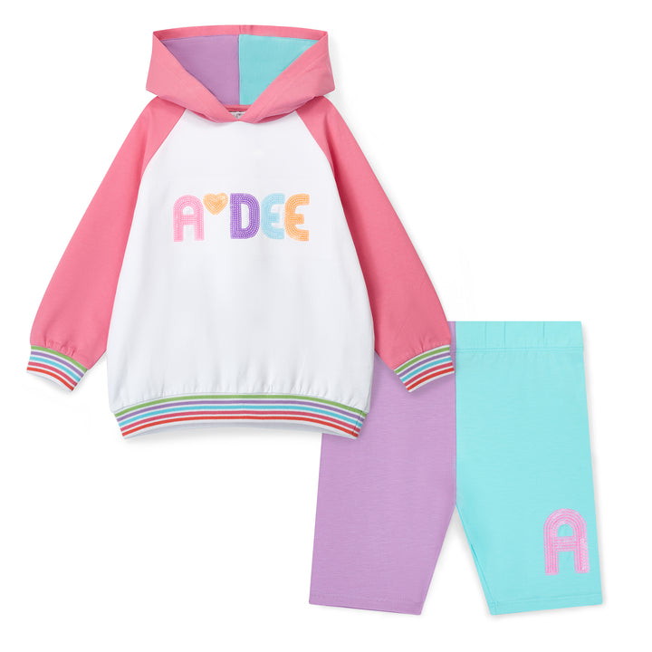 SS25 A Dee Eloise Hoodie Cycle Shorts Set