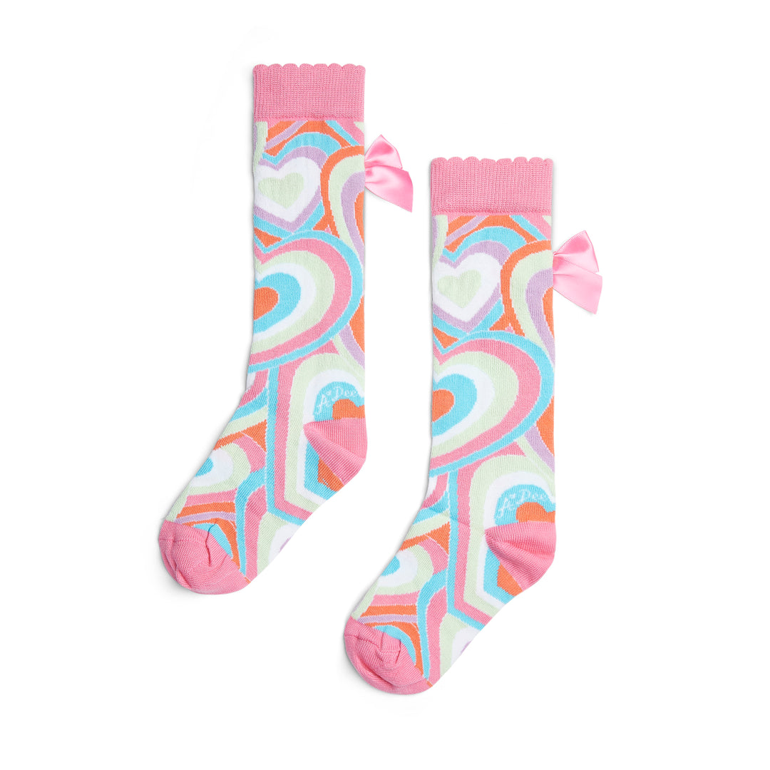 SS25 A Dee Elena Heart Knee High Socks