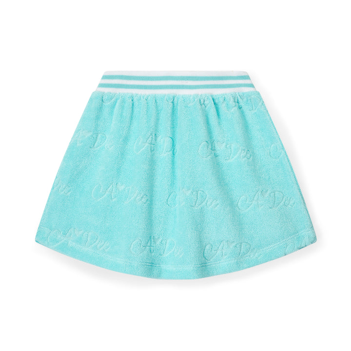 SS25 A Dee Trixie Blue Terry Skirt Set