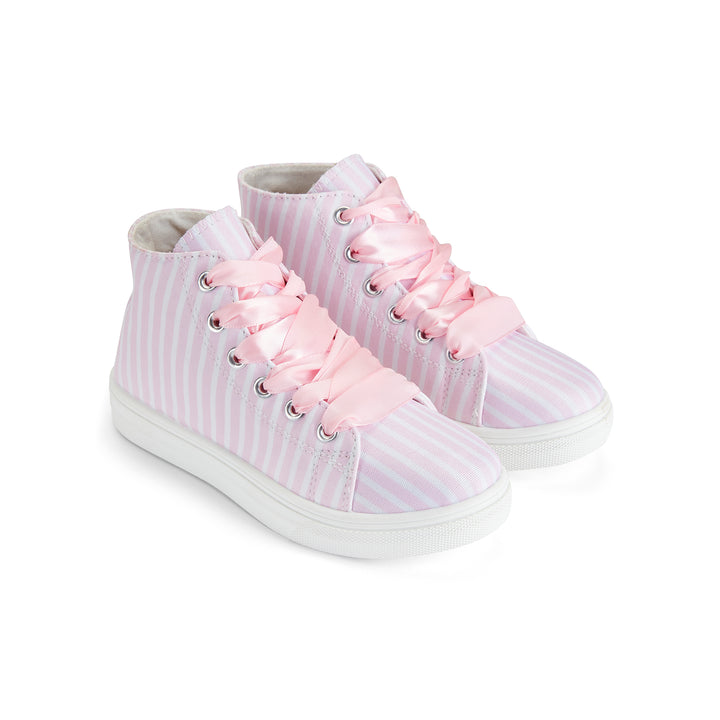 SS25 A Dee Jazzy Pink High Top Trainers