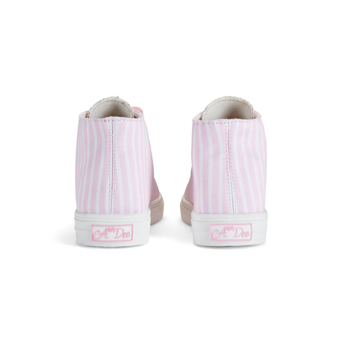 SS25 A Dee Jazzy Pink High Top Trainers