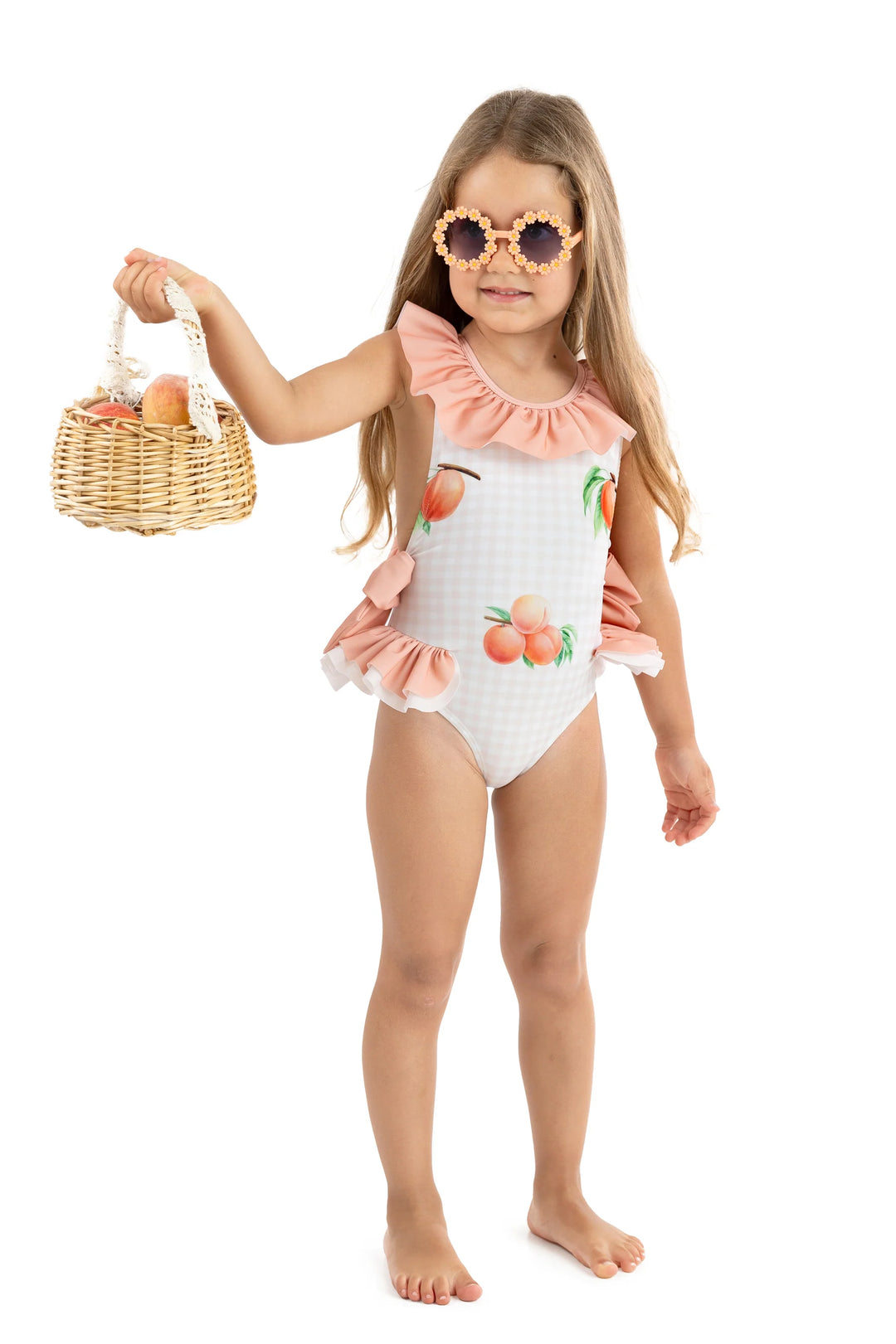 SS25 Meia Pata Girls Peaches Salerno Swimming Costume