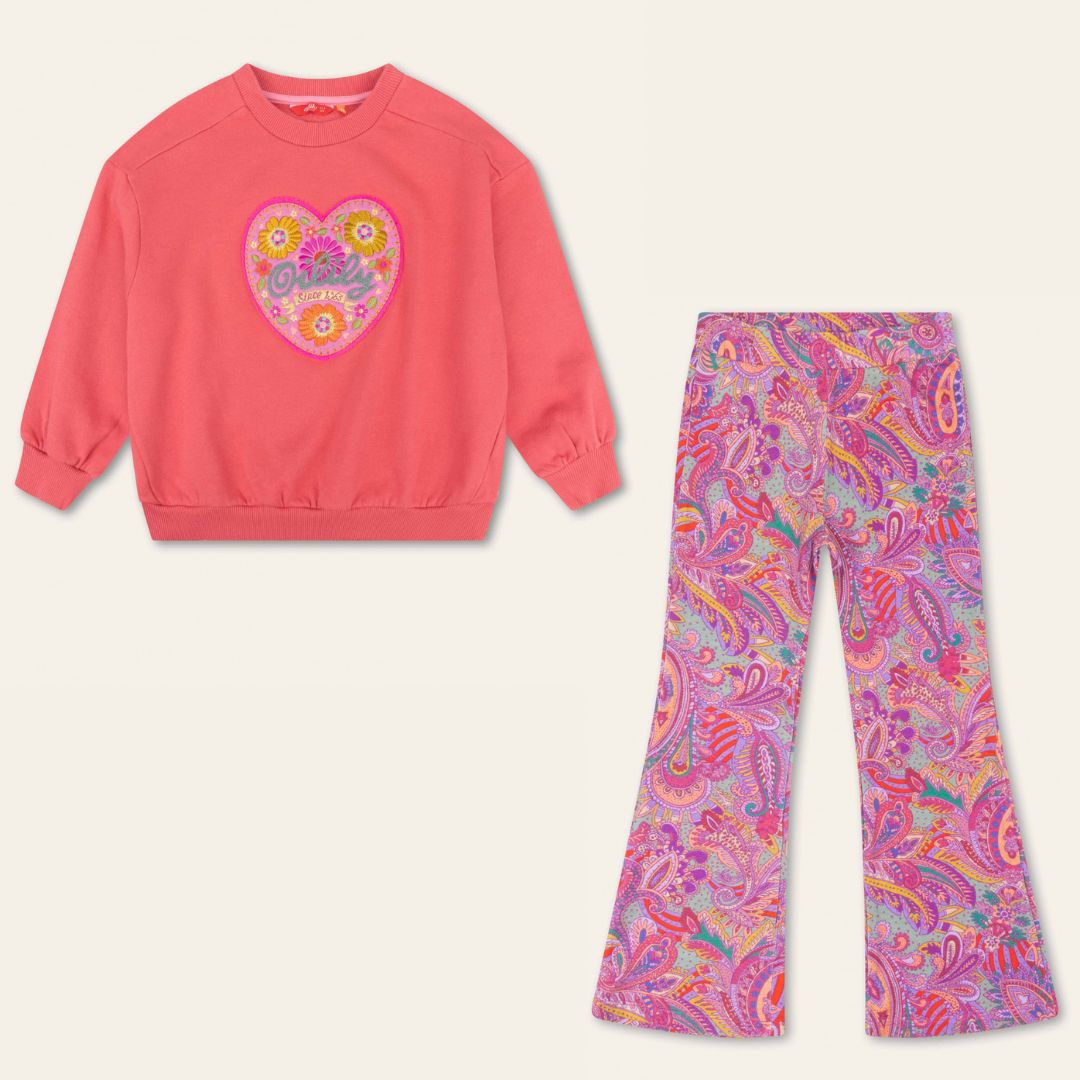 AW24 Oilily Girls Hooray Pink Sweater