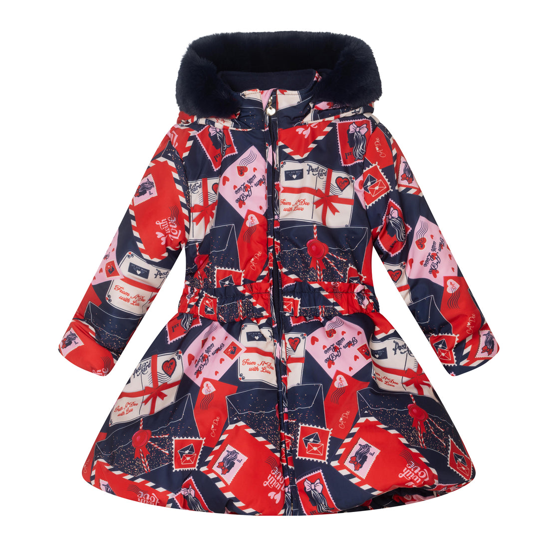 AW24 A Dee Girls With Love Letters Riley Coat