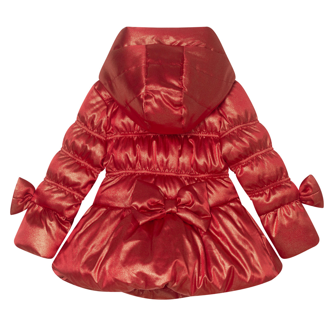 AW24 A Dee Girls With Love Rihanon Red Glitter Bow Coat