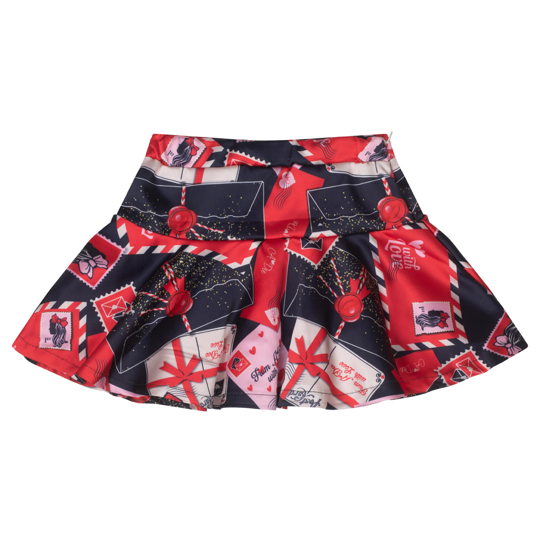 AW24 A Dee Girls With Love Roxy Red Skirt Set