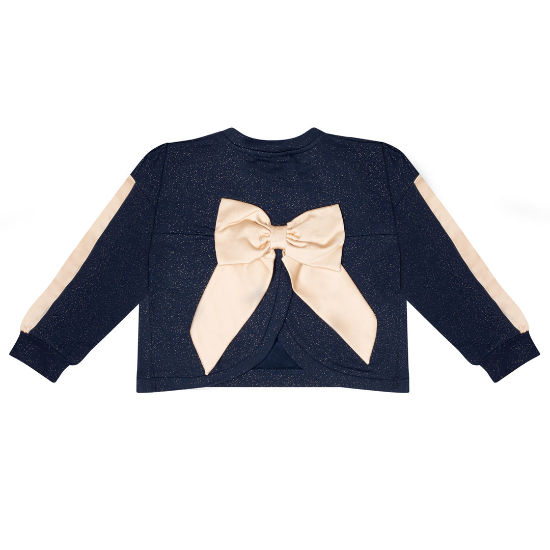 AW24 A Dee Girls With Love Rachel Navy Bow Tracksuit