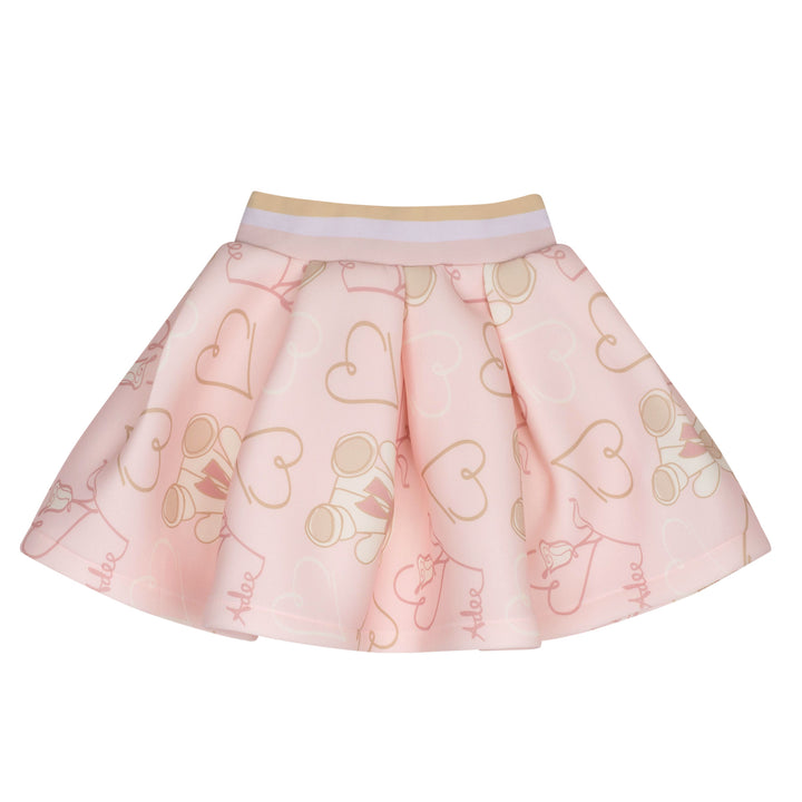 AW24 A Dee Girls Star Teddy Print Skirt Set