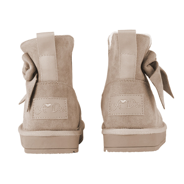 AW24 A Dee Girls Bowtiful Beige Boots