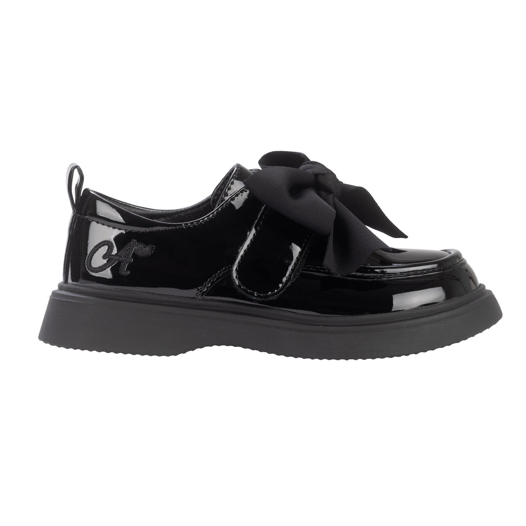 AW24 A Dee Girls Black Mary Bow Shoes