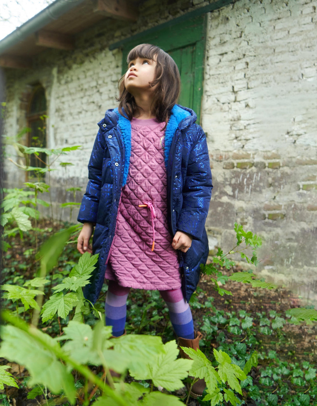 AW24 Oilily Girls Crown Blue Coat