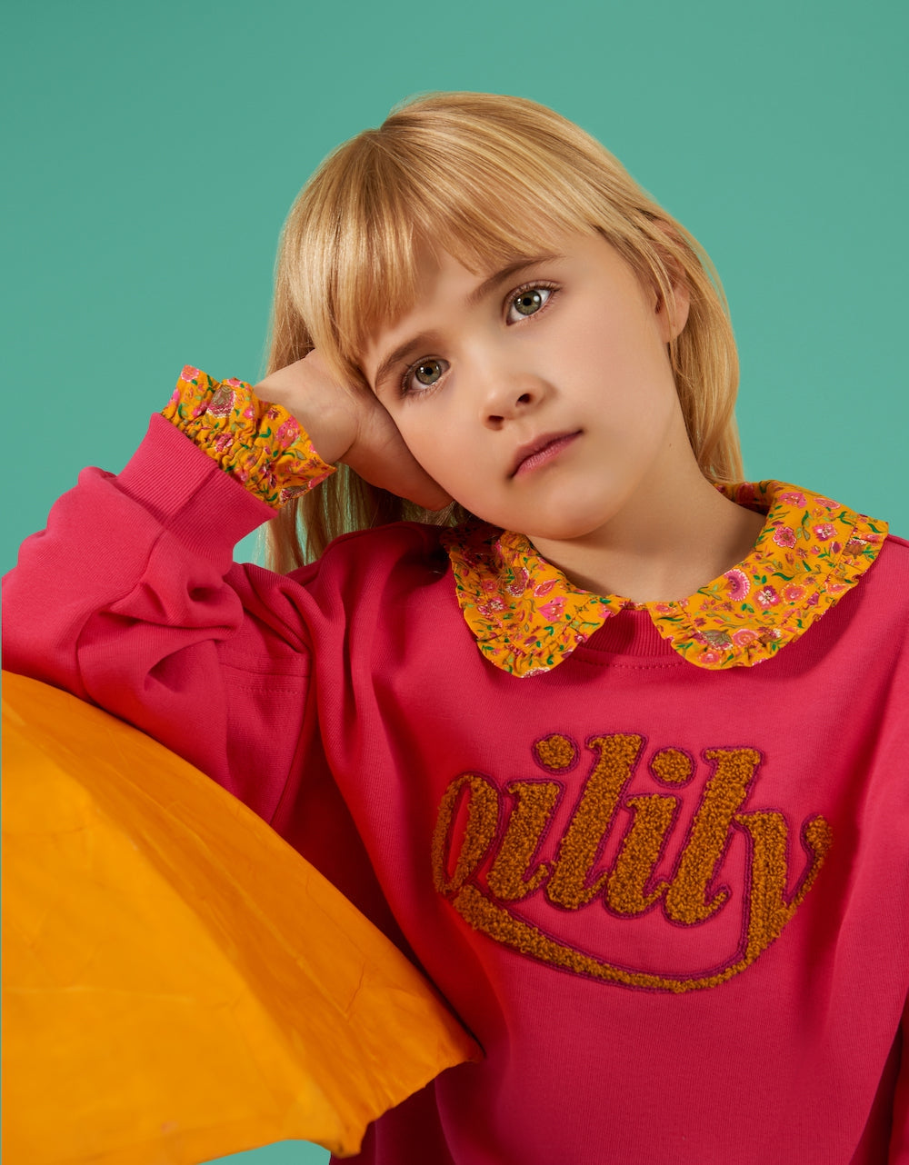 AW24 Oilily Girls Harvey Pink Jumper