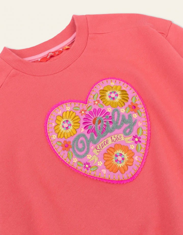 AW24 Oilily Girls Hooray Pink Sweater