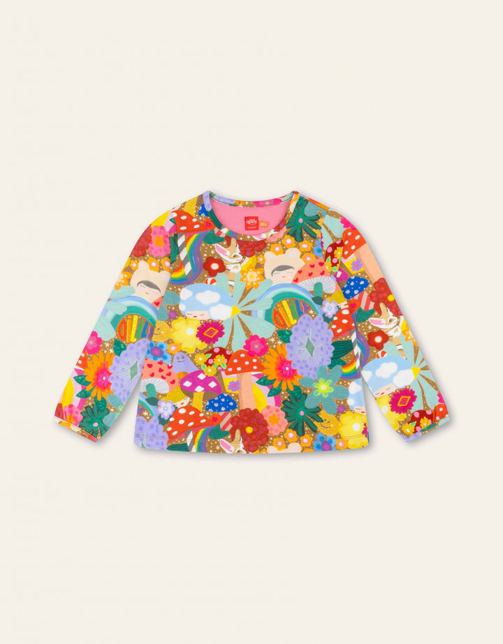 AW24 Oilily Girls Tempos Mushroom Top