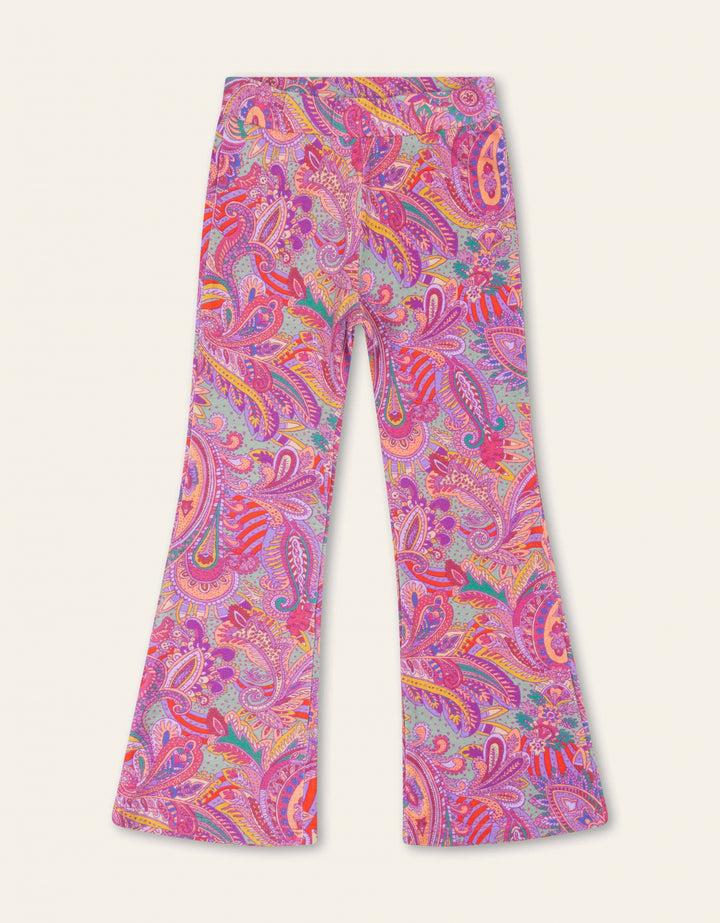 AW24 Oilily Girls Peppy Lilac Paisley Leggings