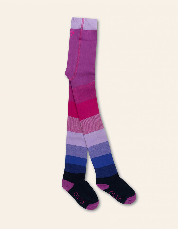 AW24 Oilily Girls Malegre Purple & Blue Malliot Tights