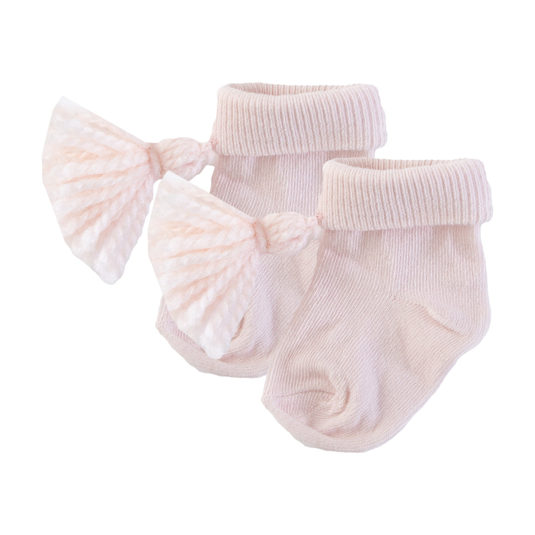 Patachou Baby Pink Tassel Ankle Socks