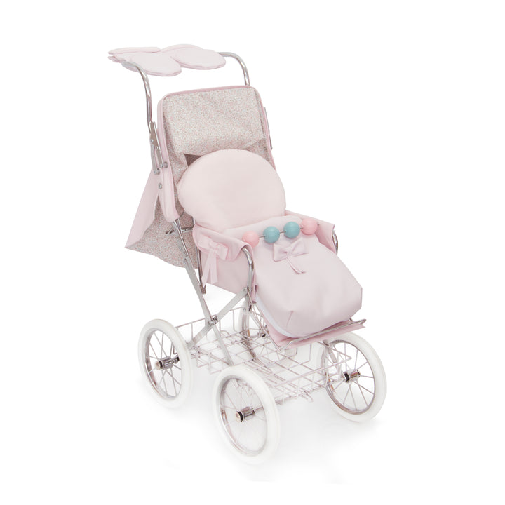 BebeLux Spanish Pale Pink'Sweet Big' Doll's Pushchair  -WINTER SET