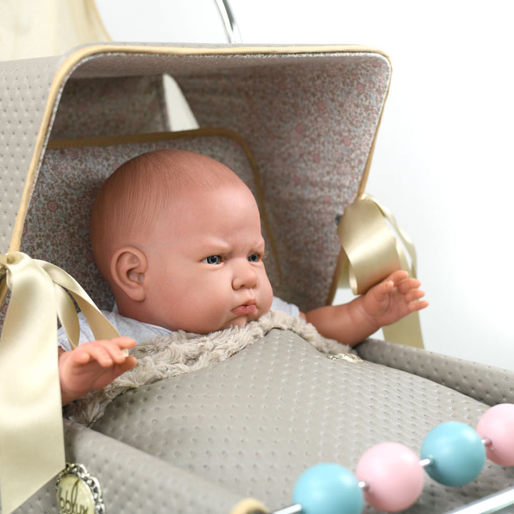 Bebelux Grey Vintage Reborn Spanish Doll's Pushchair 2320-G