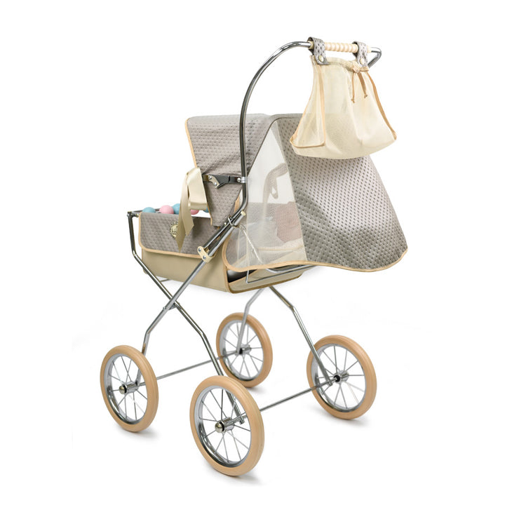 Bebelux Grey Vintage Reborn Spanish Doll's Pushchair 2320-G