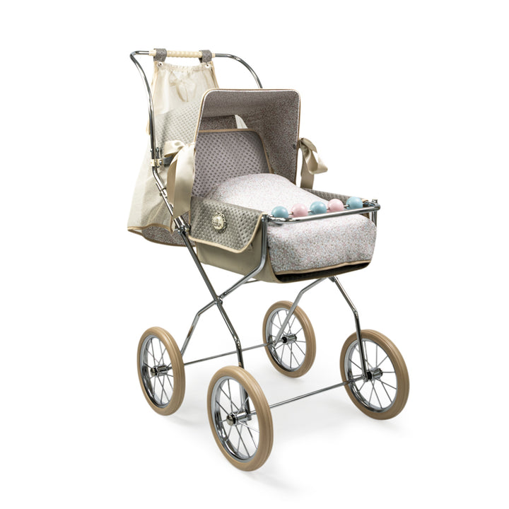 Bebelux Grey Vintage Reborn Spanish Doll's Pushchair 2320-G