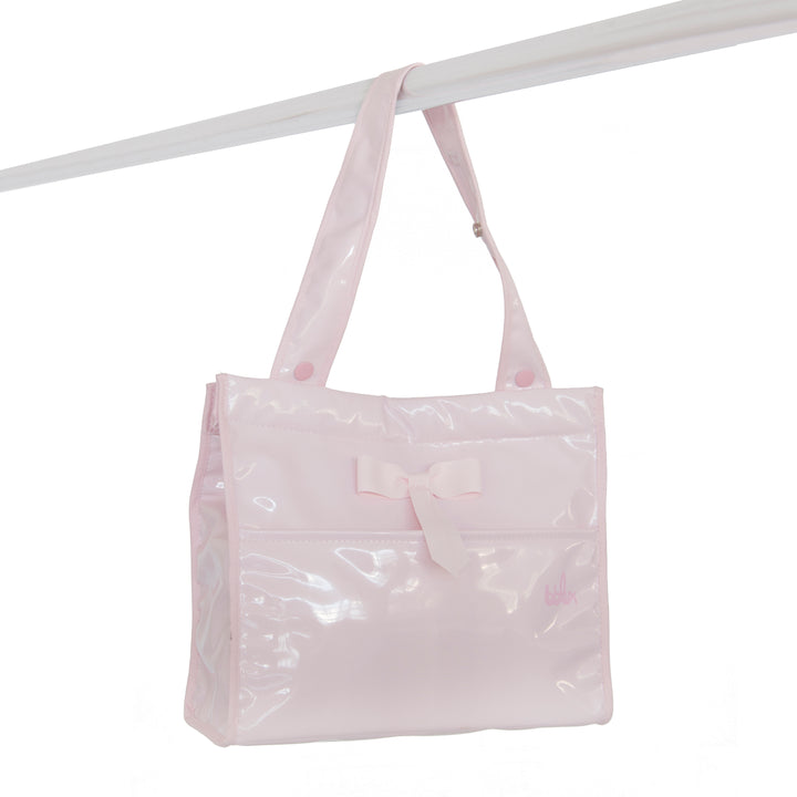 BebeLux Spanish Pale Pink Patent Changing Bag For Dolls 'Prams' 2799-R