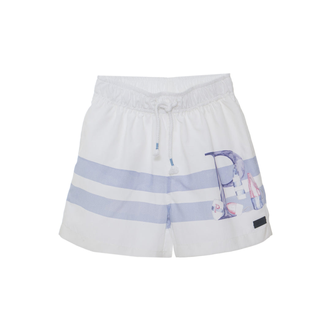 SS21 Patachou Boys White Swim Shorts