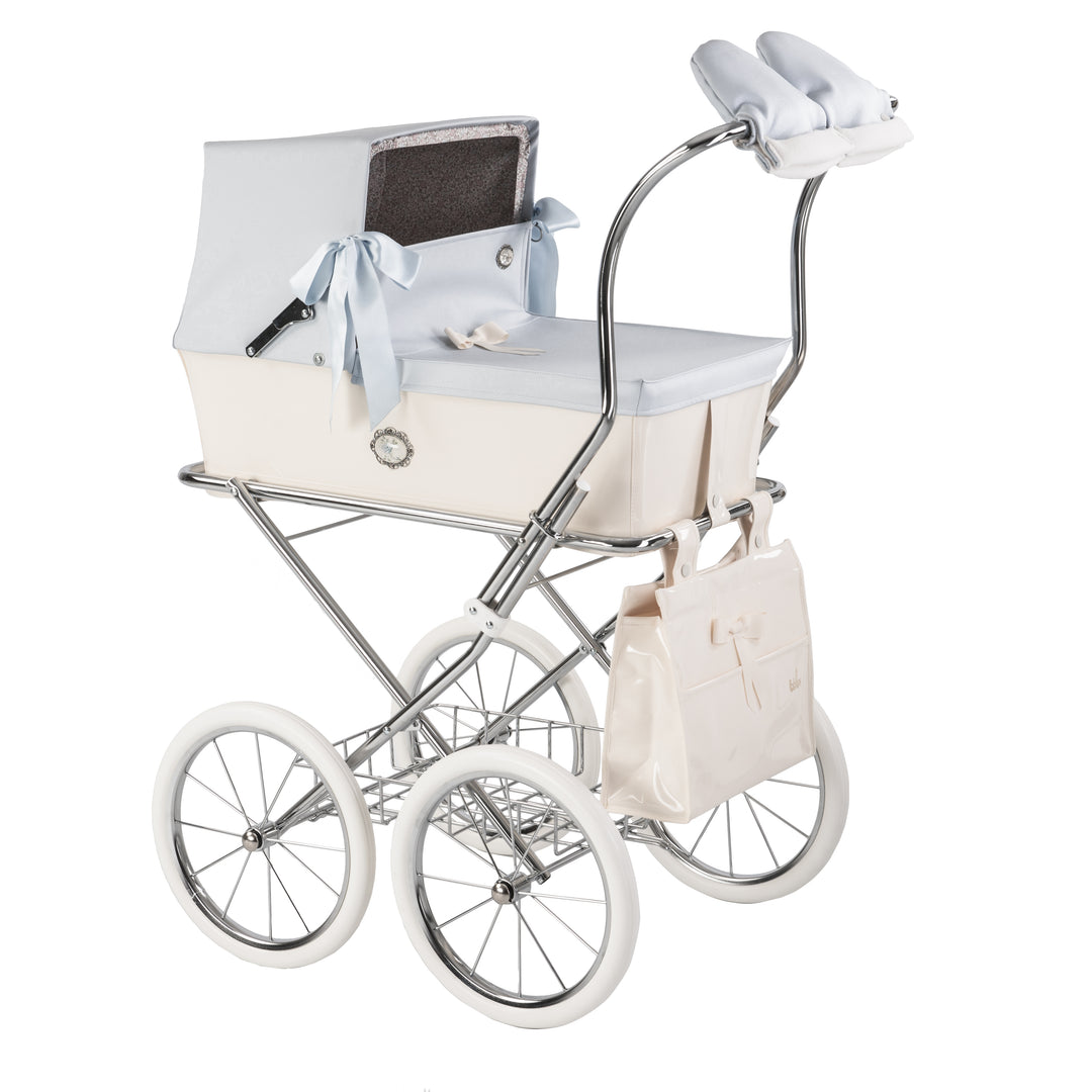 Bebelux 'Sweet Baby Blue' Spanish Doll's Pram & Bag 3400-AB