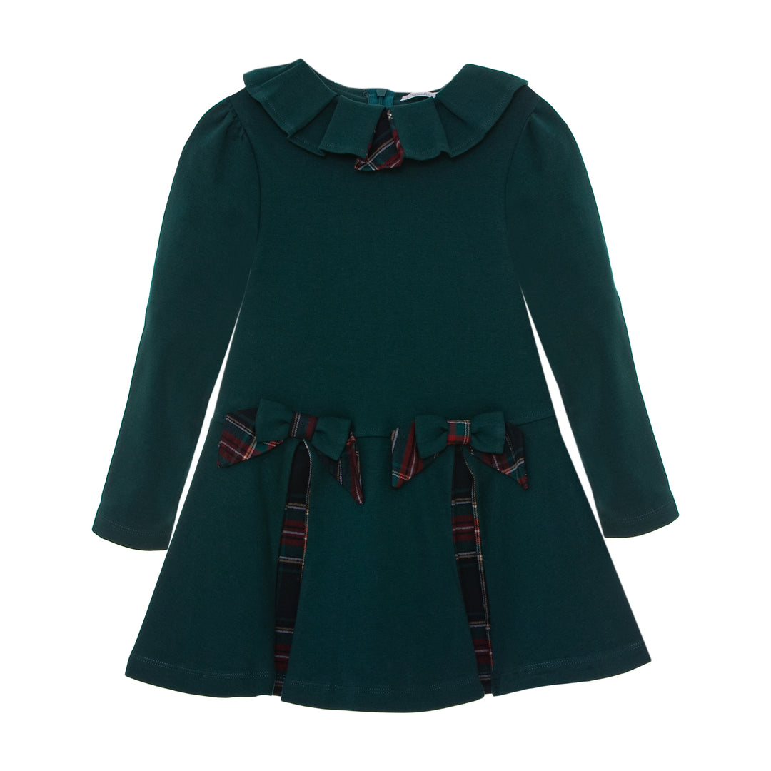 AW22 Patachou Girls Green Tartan Dress