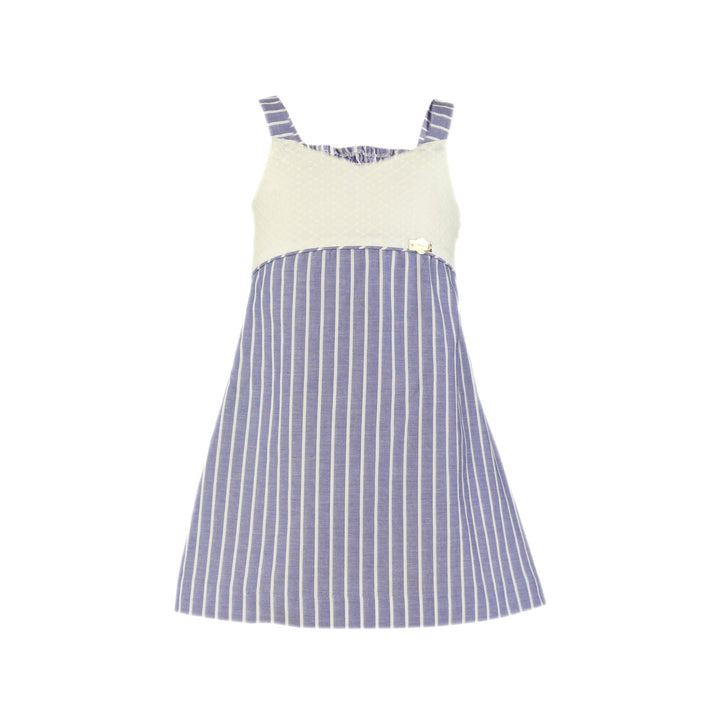 SS23 Miranda Girls Blue & White Stripe Playsuit 620-M