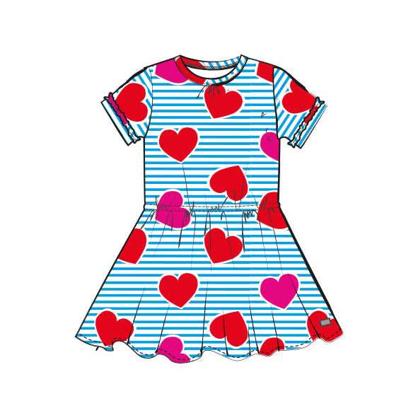 SS21 Happy Calegi Girls Nora Heart Dress