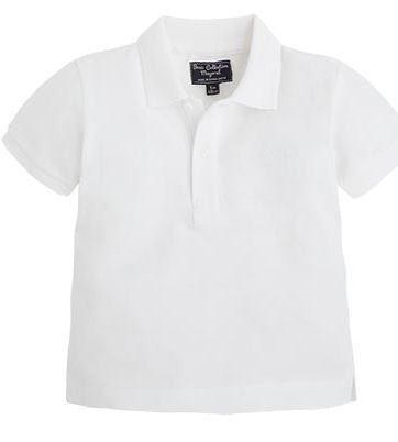 Mayoral Baby Boy Polo Top in White, Navy or Pale Blue 102 - Liquorice Kids