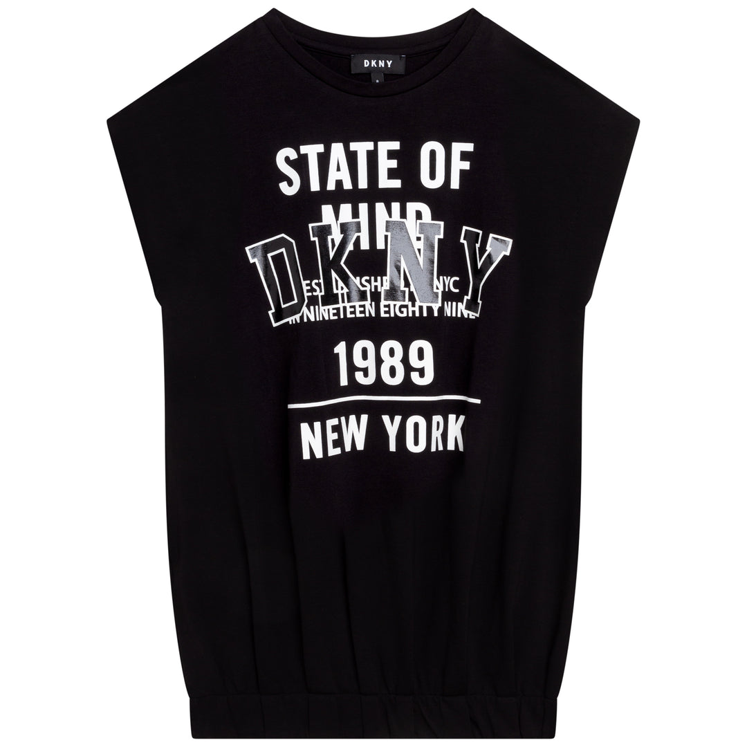 SS22 DKNY Girls Black State Of Mind Dress