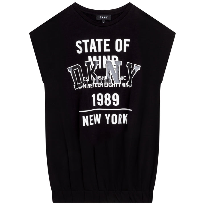 SS22 DKNY Girls Black State Of Mind Dress