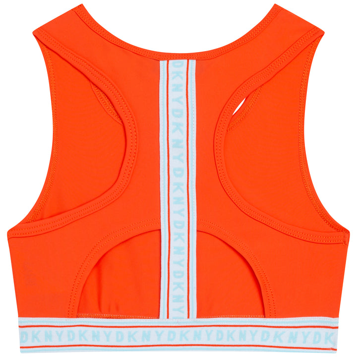 SS22 DKNY Girls Orange Sports Top