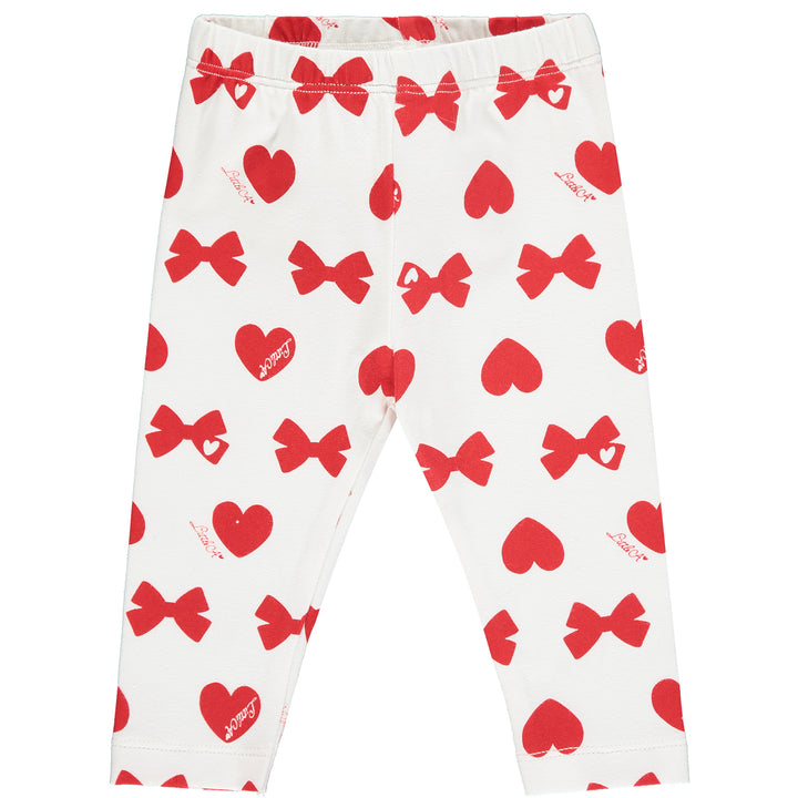 AW21 Little A Dee Girls Brianna Bows & Hearts Leggings Set