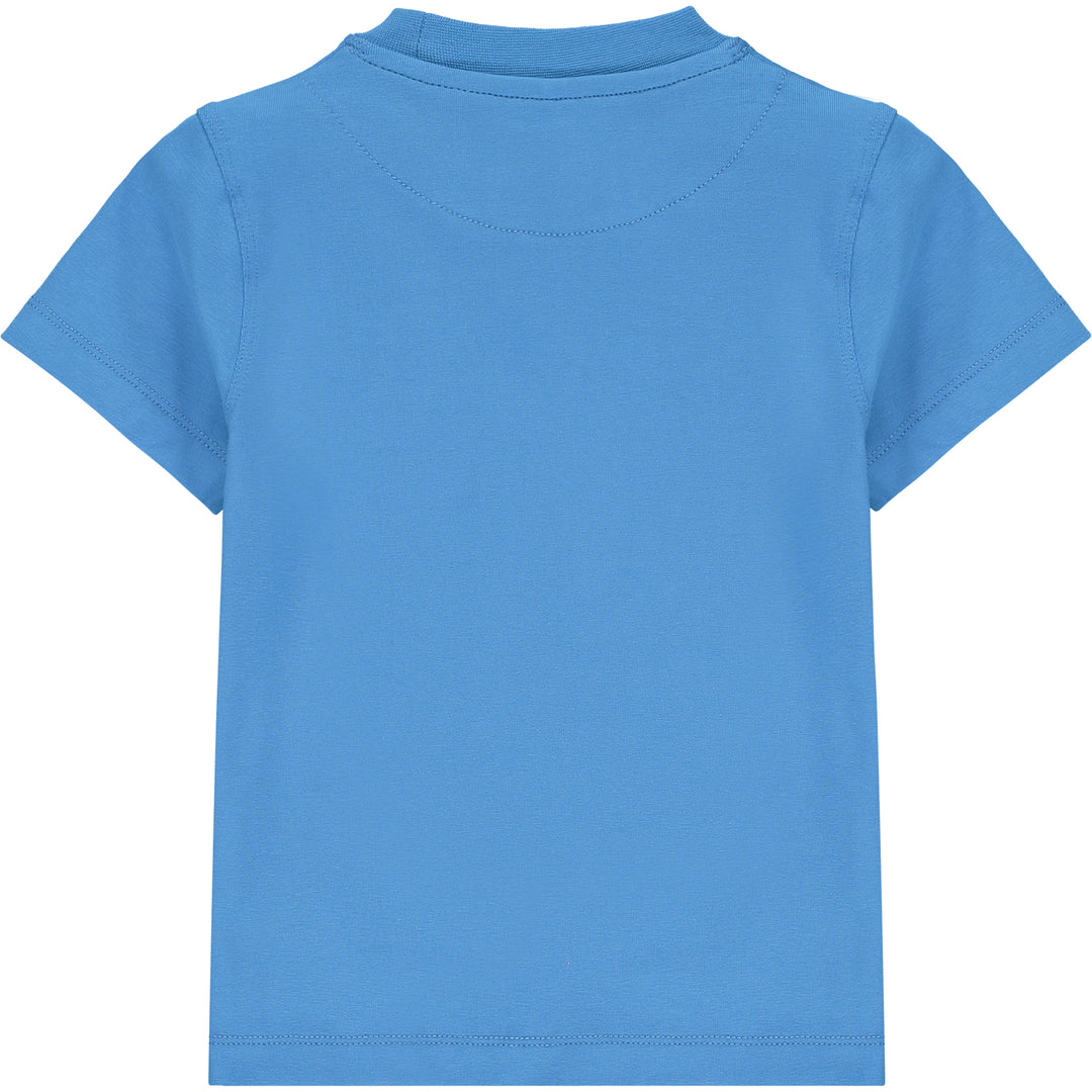 SS21 Mitch & Son Boys Castle Blue Paint Splash T-Shirt