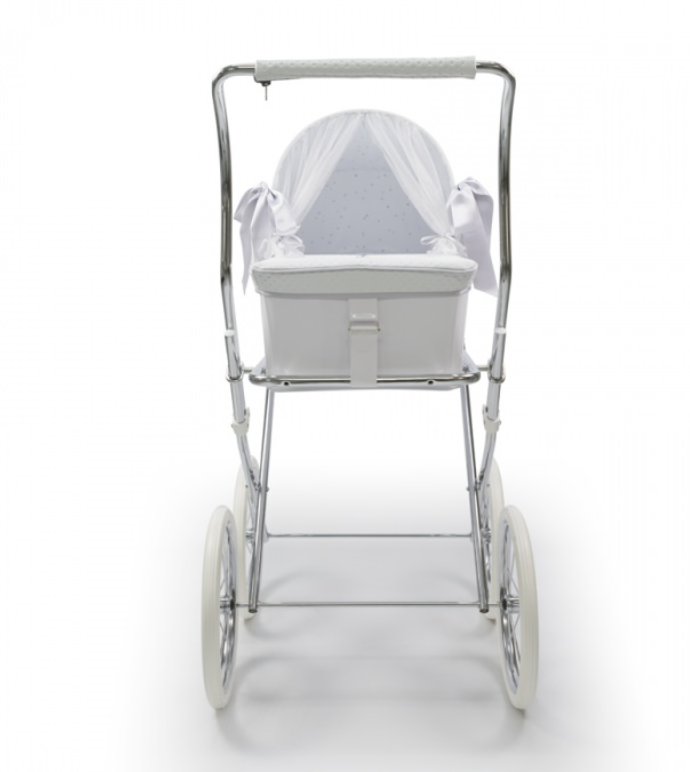 Bebelux 'Sweet Pearl' White Doll's Pram & Bag