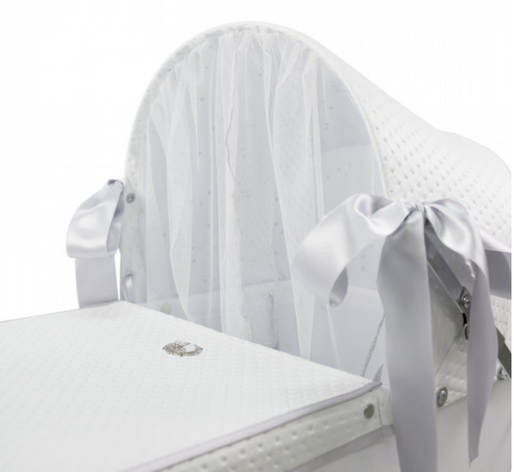 Bebelux 'Sweet Pearl' White Doll's Pram & Bag