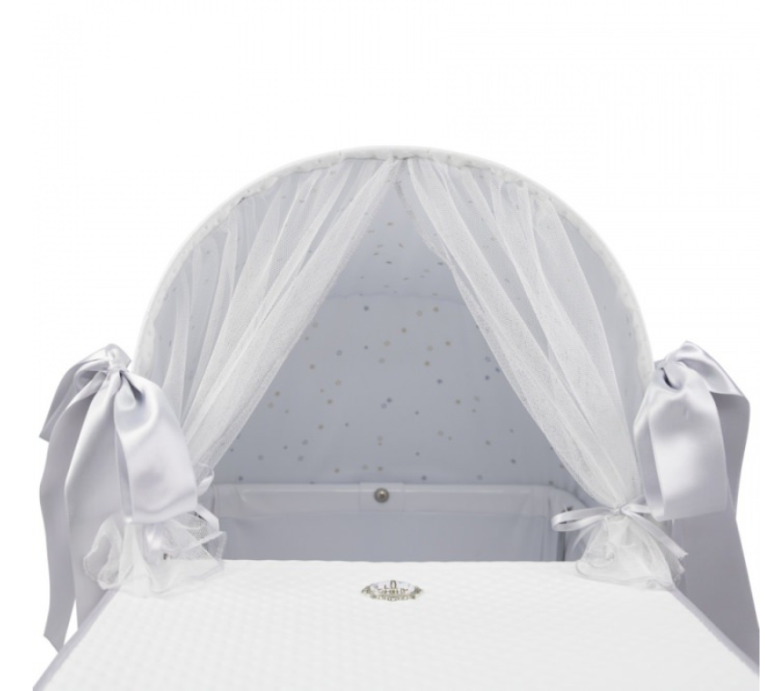 Bebelux 'Sweet Pearl' White Doll's Pram & Bag