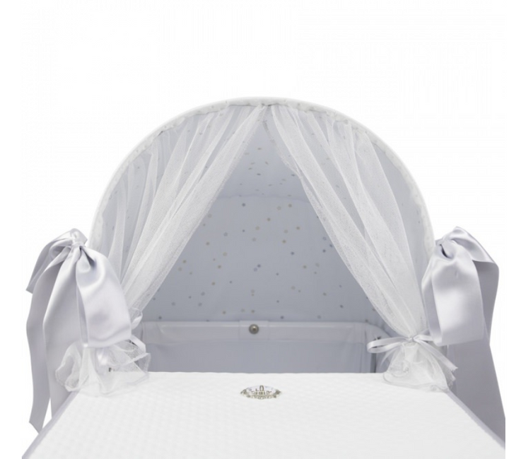 Bebelux 'Sweet Pearl' White Doll's Pram & Bag